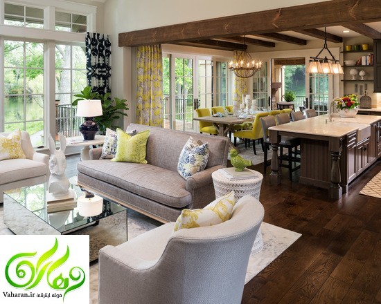 مدل دکوراسیون اتاق پذیرایی شیک و جدید