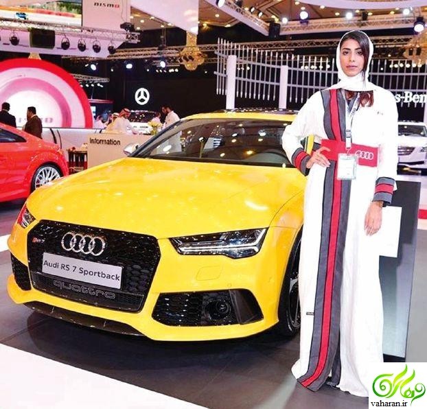 عکسهای جنجالی دختران در عربستان برای تبلیغ خودرو