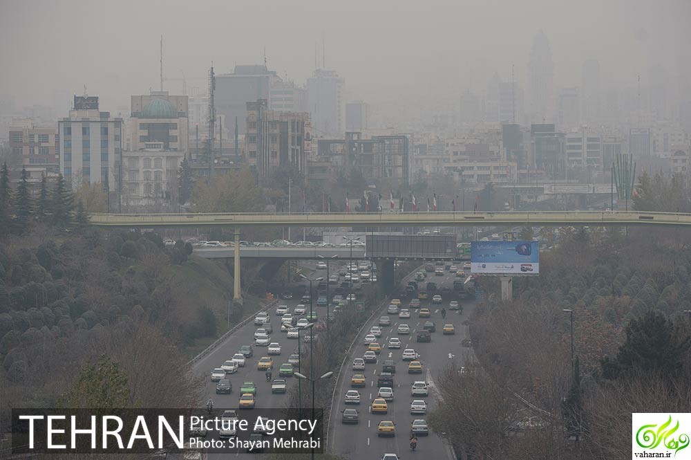 آلودگی هوا 29 آبان 95 : هوای تهران برای گروه های حساس ناسالم است