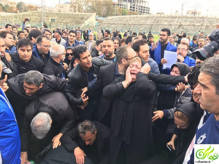 گزارش تصویری مراسم تشییع پیکر منصور پورحیدری آبان 95