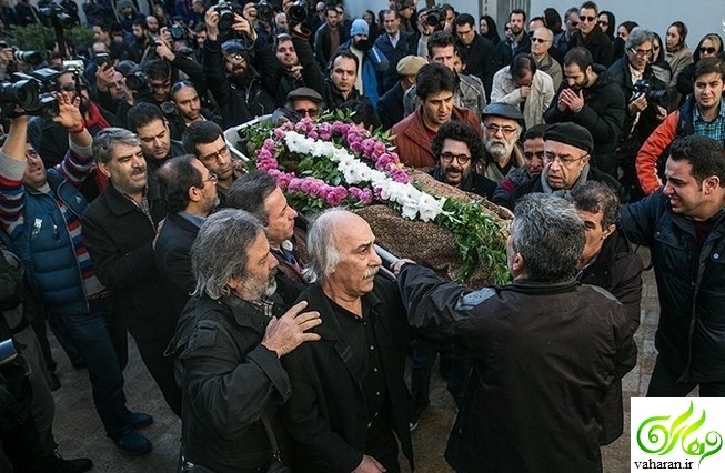 عکس های بازیگران در مراسم تشییع دنیا فنی زاده