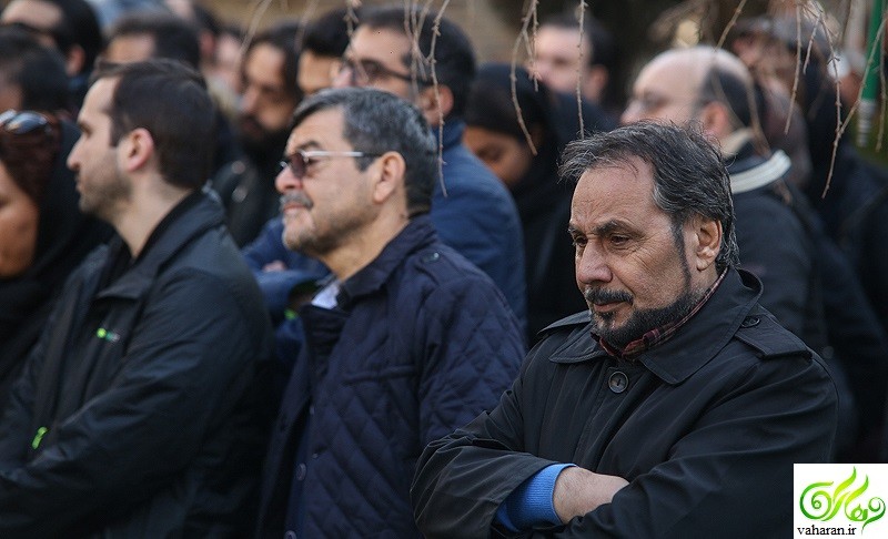 عکس های بازیگران در مراسم تشییع دنیا فنی زاده