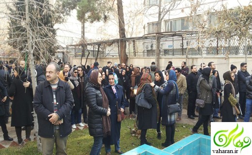 عکس های بازیگران در مراسم تشییع دنیا فنی زاده