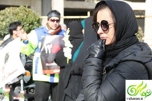 عکس بازیگران در مراسم تشییع آتش نشانان پلاسکو