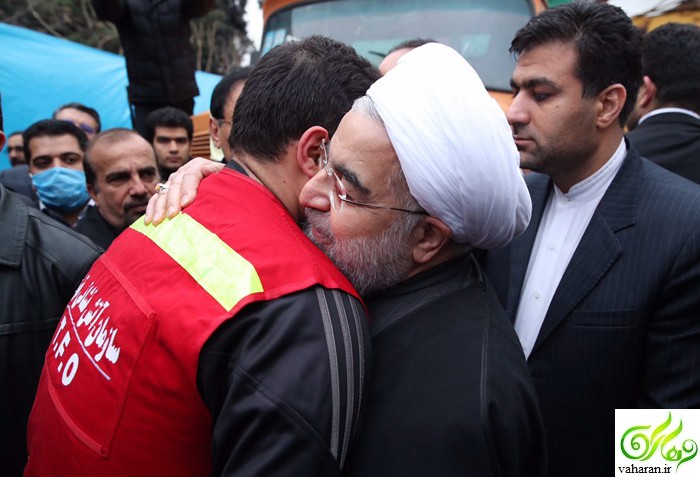 عکس های حسن روحانی در بازدید از ساختمان پلاسکو