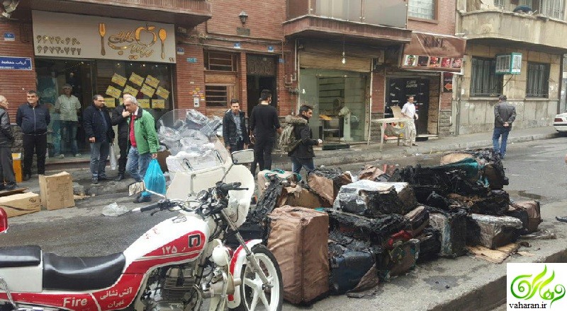 جزئیات خبر آتش سوزی در انبار کیف در لاله زار بهمن 95 جزئیات خبر آتش سوزی در انبار کیف در لاله زار بهمن 95