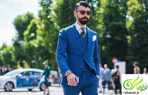 راهنمای انتخاب رنگ پیراهن برای کت و شلوار آبی