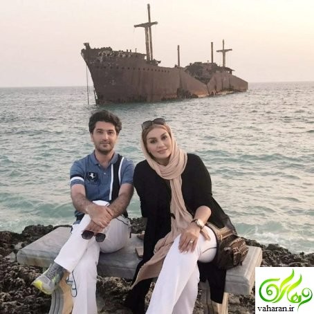 عکس های امیرحسین مدرس و همسرش تیر 96 در جزیره کیش