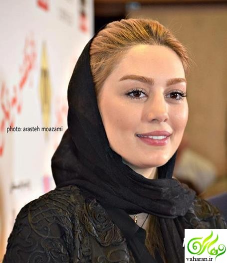 عکس سحر قریشی در اکران فیلم زیر سقف دودی در سال 96